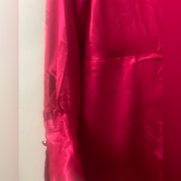 STATE Vibrant Red (Size 8) Floral Embroidered Long-sleeve Cut-out Back Dress - Picture 12 of 13